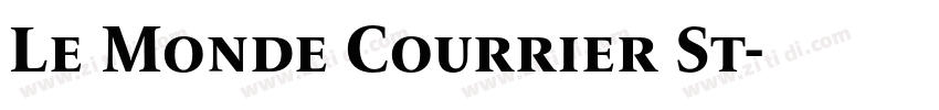 Le Monde Courrier St字体转换